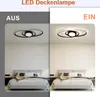 ZMH Plafoniera LED nera dimmerabile con telecomando per Anteprima dell’immagine prodotto 6