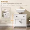 HOMCOM Waschbeckenunterschrank mit Soft-Close-Scharnieren, Produktbild-Vorschau 5