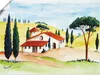 ARTland Poster Frühling in der Toskana Größe: 60x45 cm Produktbild-Vorschau 1