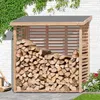 Kaminholzregal Hylla aus Lärchenholz 200 x 75 x 200 cm mit Produktbild-Vorschau 2