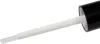 A close-up shot of a makeup applicator brush with a black handle and a white brush tip, isolated on a white background. Produktbild-Vorschau