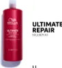 A red bottle of Wella Professionals Ultimate Repair Shampoo is shown against a white background, with the product name and description displayed to the right. Anteprima dell’immagine prodotto