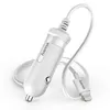 A white car charger with a lightning connector is shown on a white background. Anteprima dell’immagine prodotto
