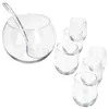 8tlg Bolle Bowle Set Glas-Schale 3,3L Bowlegläser 350ml Produktbild-Vorschau 2