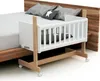AT4  Weige Babybett Beistellbett Holz mit Matratze und Produktbild-Vorschau 3