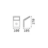 Modernes Aluminium Weiß Led Wandleuchte 9,5W 3000K Warmes Produktbild-Vorschau 2