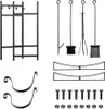 COSTWAY Etagère à bois de cheminée avec 4 pièces Voir les images du produit 9
