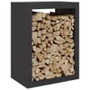 vidaXL Étagère à bois de chauffage Noir 60x40x80 cm Acier Voir les images du produit 3