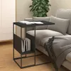 vidaXL Stolik boczny czarny 55x36x59,5 cm materiał Podgląd zdjęcia produktu 2