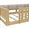 Flieks Kinderbett 90x200cm mit Led, Bodenbett Holzbett mit Produktbild-Vorschau 10