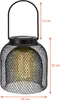LED Solar Hängeleuchte warmweiß - 22 cm - Gartenlampe aus Produktbild-Vorschau 2