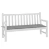 The Living Store Gartenbank-Auflage Grau 150x50x3 cm Produktbild-Vorschau 3