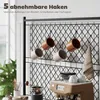 HOMCOM Küchenregal, Standregal mit 5 S-Haken, 2 Ablagen, Produktbild-Vorschau 6
