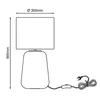 BRILLIANT gelbe Tischlampe mit grauem Stoff-Schirm HYDRA | Produktbild-Vorschau 9
