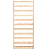A tall, narrow wooden wine rack with multiple shelves designed to hold bottles. Náhled obrázku produktu