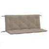 vidaXL Poduszki na ławkę ogrodową 2 szt. Taupe 120x50x7 cm Podgląd zdjęcia produktu 1