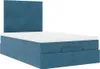 Eleganten-Stil Ottoman-Bett mit Matratzen Dunkelblau Produktbild-Vorschau 5