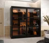 Kleiderschrank KATIE 3 - 180 cm, schwarz / schwarz Produktbild-Vorschau 1