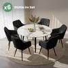 6er Set Polsterstühle mit quadratischen Ziernähten LUXANO Produktbild-Vorschau 10