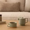 Teiera con tazza NATURE, grigio-verde Anteprima dell’immagine prodotto 14