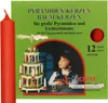 Candele piramidali rosse 17/100 – 12 pezzi per decorazioni Anteprima dell’immagine prodotto 2
