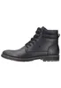 A black leather boot is shown from the side against a white background. Voir les images du produit