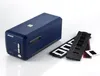 A blue Plustek OpticFilm 8100 Diascanner is shown on a white background with film holders and slides next to it. Náhľad obrázku produktu