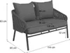 Aluminium-Gartenbank MCW-P90, Gartensofa Outdoor Sitzbank, Produktbild-Vorschau 11