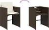The Living Store 11-tlg. Garten-Essgruppe mit Kissen Braun Produktbild-Vorschau 7
