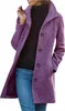 ASKSA Dámský teplý dlouhý podzimní kabát Loose Trench Coat Náhled obrázku produktu 1