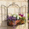 DanDiBo Wandblumenhalter Fenster Schwarz Metall Wand Produktbild-Vorschau 3