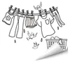 Wandtattoos mit lustigen Sprüchen für die Waschküche – Produktbild-Vorschau 6