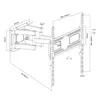 Maclean TV-Wandhalterung 32-75 Zoll, 50 kg, schwarz, Produktbild-Vorschau 4