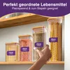 LÜNIC Vorratsgläser mit Bambusdeckel (4er Set - 4 Produktbild-Vorschau 2