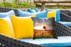 MuchoWow® Outdoor Kissen - Bunter Himmel über vielen Produktbild-Vorschau 4