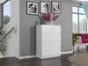 Komoda 70 cm 4 zásuvky skříňka FRAMIRE R-4 bílá Náhled obrázku produktu 9