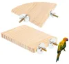 2er Set Vogelplattform aus Holz, Vogel Zubehör – rechteckig Produktbild-Vorschau 1
