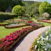 A beautifully landscaped garden with winding paths and abundant flower beds. Voir les images du produit