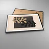 Gerahmtes Poster - Schwarzer Rahmen - Blätter Form Figur - Produktbild-Vorschau 3