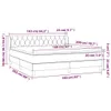 Boxspringbett mit Matratze Dunkelbraun 160x200 cm Stoff Produktbild-Vorschau 6