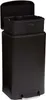 A black pedal bin with its lid open, revealing an inner bin. Voir les images du produit