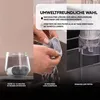 A collage showing how to prepare and use a water filter, with text overlays explaining the steps and benefits. Produktbild-Vorschau
