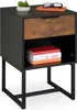 Comodino Relaxdays con cassetto, L x P x A: 60,5 x 40 x Anteprima dell’immagine prodotto 1