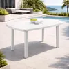 Gartentisch Weiß 140x90x72cm Produktbild-Vorschau