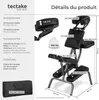 Chaise de massage, avec rembourrage épais, sac de transport Voir les images du produit 6