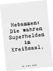 Mr. & Mrs. Panda Postkarte Spruch Hebamme Superhelden - Produktbild-Vorschau 1