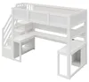 Cama alta para juegos de 90 x 200 cm con escritorio, Vista previa de la imagen del producto 17
