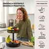 eluno 2-stöckige runde Obstetagere / Brotkorb, Obstschale, Produktbild-Vorschau 2
