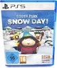 The image shows the game case for South Park: Snow Day! for PlayStation 5, featuring characters from the show in a snowy environment. Produktbild-Vorschau