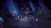 A group of characters gathered around a campfire in a dark forest at night. Produktbild-Vorschau